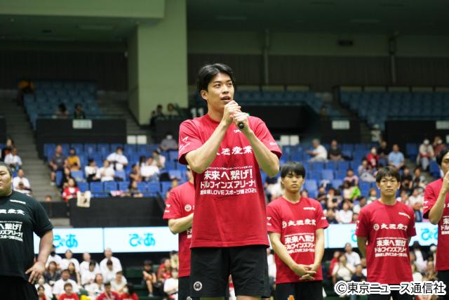 力士とBリーガーが夢のコラボ！ 愛知LOVEスポーツ博2024でファンと交流