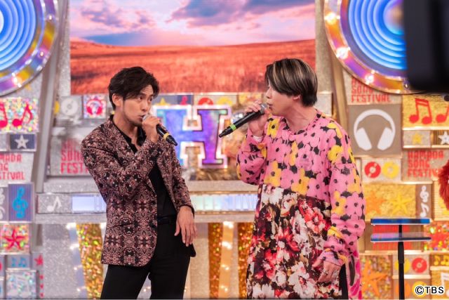 ジェシーが「ハマダ歌謡祭★オオカミ少年」初登場のガチャピン＆ムックとデュエット